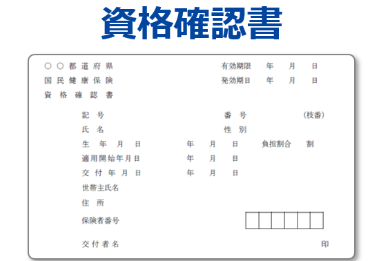 資格確認証