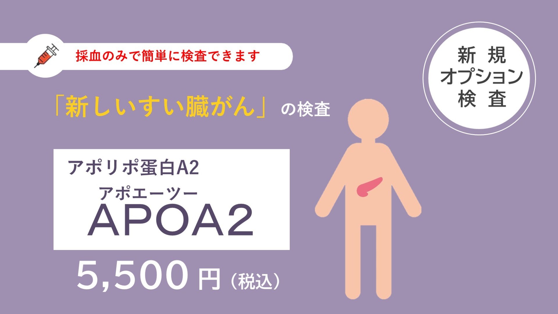 【オプション検査】すい臓がん腫瘍マーカー「APOA2」